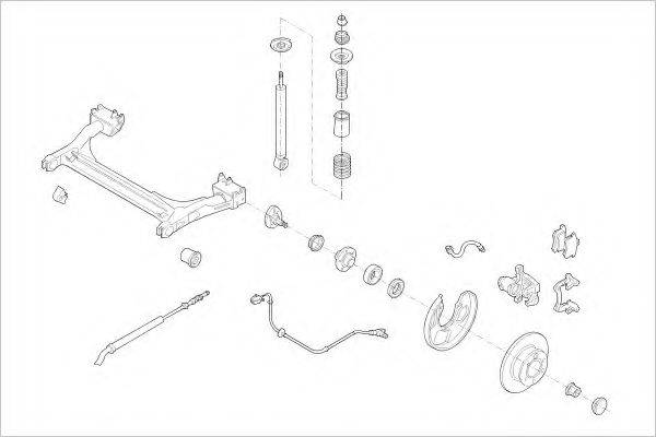 Подвеска колеса VW-05279-R DELPHI