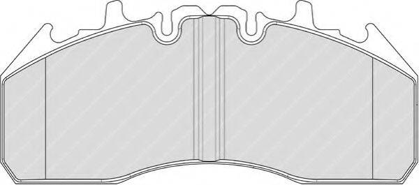 Комплект тормозных колодок, дисковый тормоз FCV1989BFE FERODO