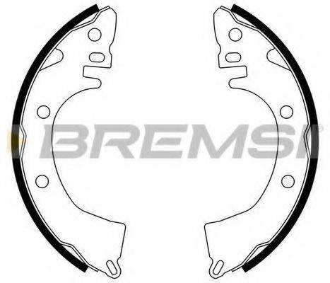 Комплект тормозных колодок GF0810 BREMSI