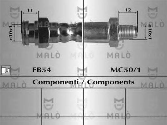 Тормозной шланг 80925 MALO