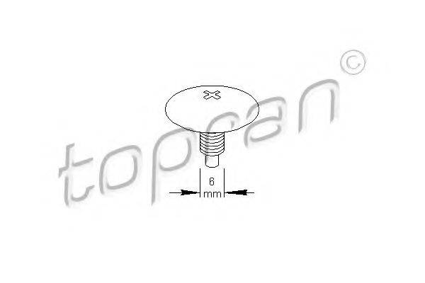 Пружинный зажим 111 481 TOPRAN