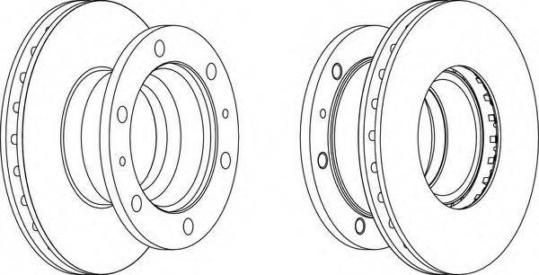 Тормозной диск FCR105A FERODO