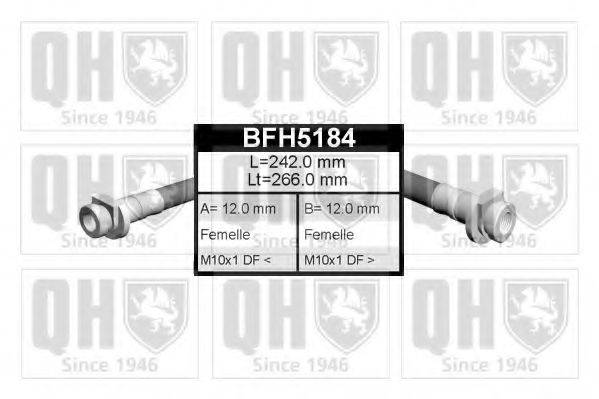 Тормозной шланг BFH5184 QUINTON HAZELL