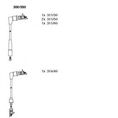 Комплект проводов зажигания 300/330 BREMI