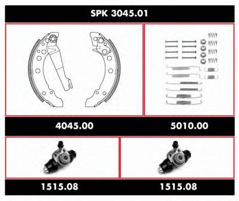 Комплект тормозов, барабанный тормозной механизм SPK 3045.01 REMSA