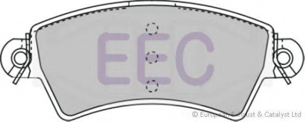 Комплект тормозных колодок, дисковый тормоз BRP1107 EEC