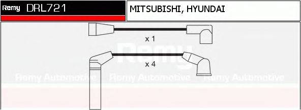 DRL721 REMY Комплект проводов зажигания DRL721 REMY