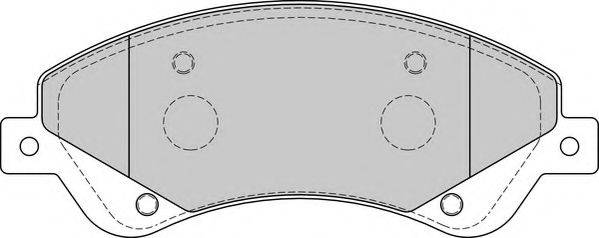 Комплект тормозных колодок, дисковый тормоз DBP241929 DURON