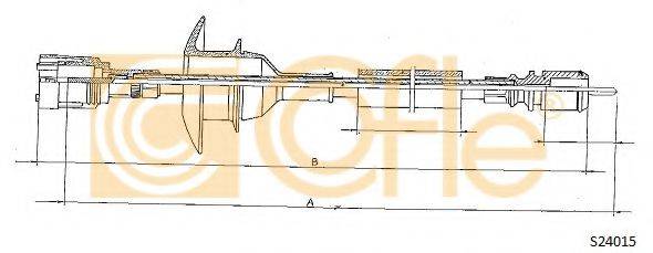 Тросик спидометра S24015 COFLE