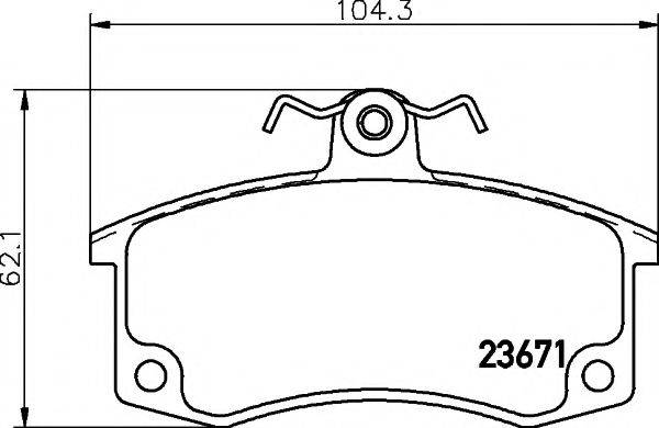 Тормозные колодки PAGID Samara пер (95-) T1349 PAGID