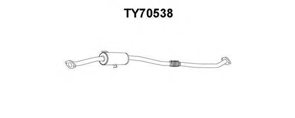 Предглушитель выхлопных газов TY70538 VENEPORTE