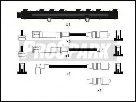 Комплект проводов зажигания OES225T STANDARD