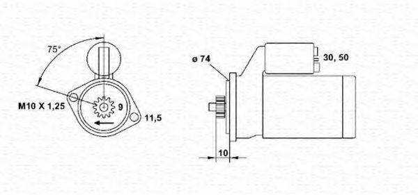 Стартер 943241050010 MAGNETI MARELLI