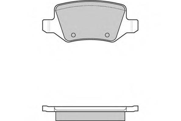 Комплект тормозных колодок, дисковый тормоз 12-0983 E.T.F.