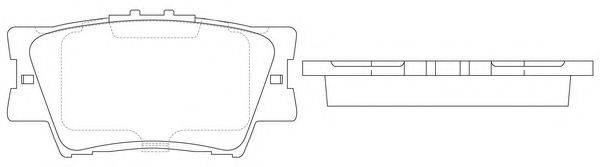 Комплект тормозных колодок, дисковый тормоз FP1212 FIT