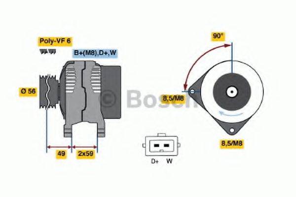 Генератор 0 123 310 035 BOSCH