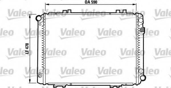 Радиатор, охлаждение двигателя 732090 VALEO