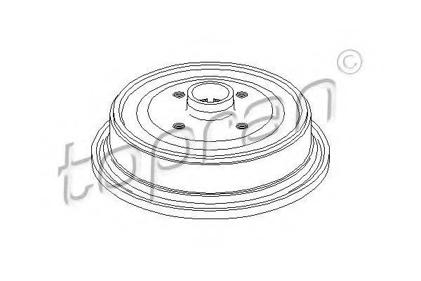 Тормозной барабан 104 341 TOPRAN