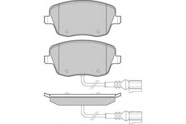 Комплект тормозных колодок, дисковый тормоз 12-1013 E.T.F.