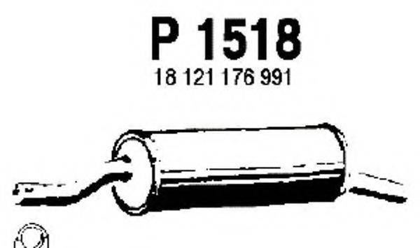 Глушитель выхлопных газов конечный P1518 FENNO