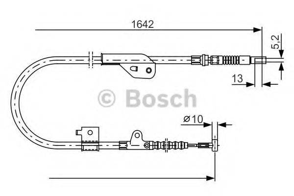 Трос, стояночная тормозная система 1 987 477 981 BOSCH