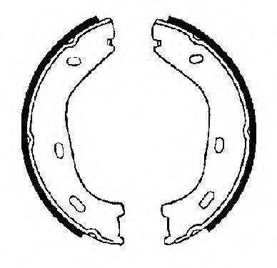 Комплект тормозных колодок, стояночная тормозная система