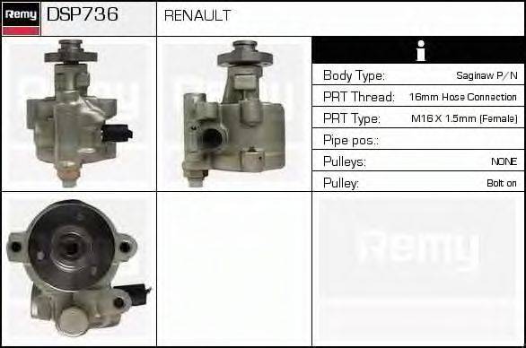 DSP736 REMY Гидравлический насос, рулевое управление DSP736 REMY