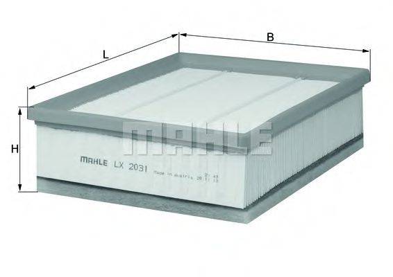 LX 2031 KNECHT Фильтр воздушный LX 2031 KNECHT