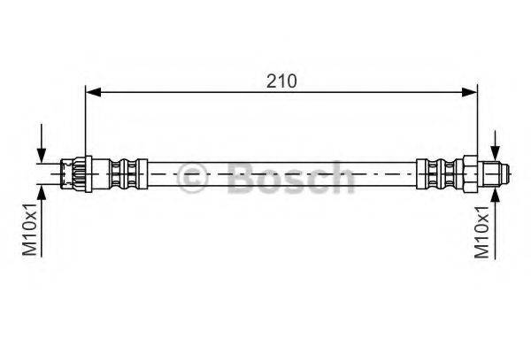 Тормозной шланг T 59 018 BREMBO