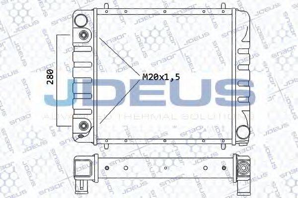 Радиатор, охлаждение двигателя 002M23 JDEUS