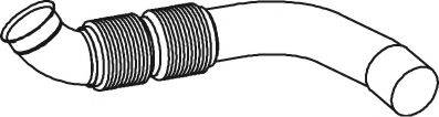 Труба выхлопного газа 56137 DINEX