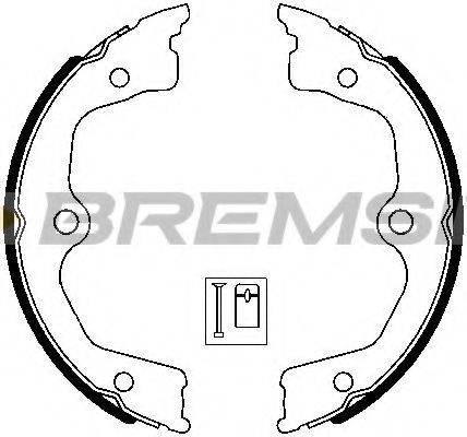 Комплект тормозных колодок GF0721 BREMSI