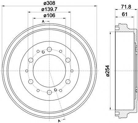 Тормозной барабан MBD351 MINTEX