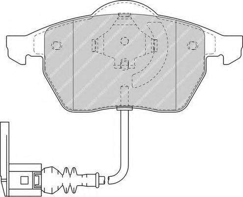 Комплект тормозных колодок, дисковый тормоз FDB1463 FERODO