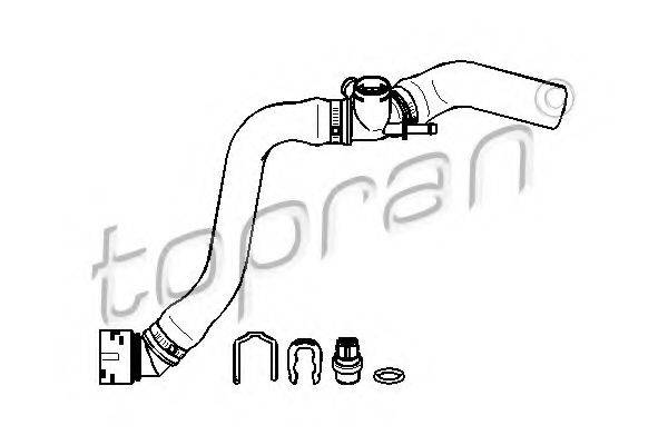 Шланг радиатора 113 231 TOPRAN