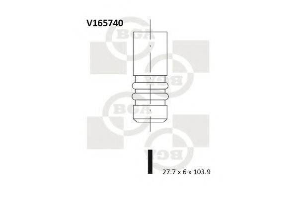 Впускной клапан V165740 BGA