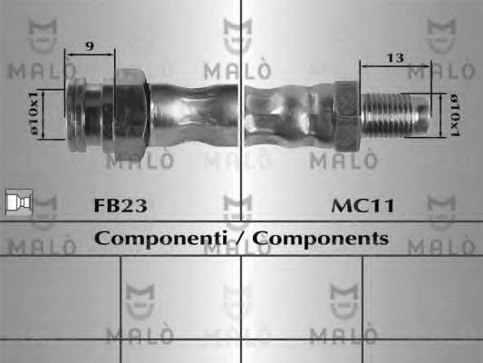 Тормозной шланг 80854 MALO