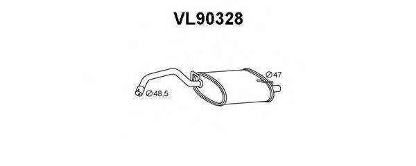 Глушитель выхлопных газов конечный VL90328 VENEPORTE