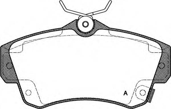 Комплект тормозных колодок, дисковый тормоз BPA0753.02 OPEN PARTS