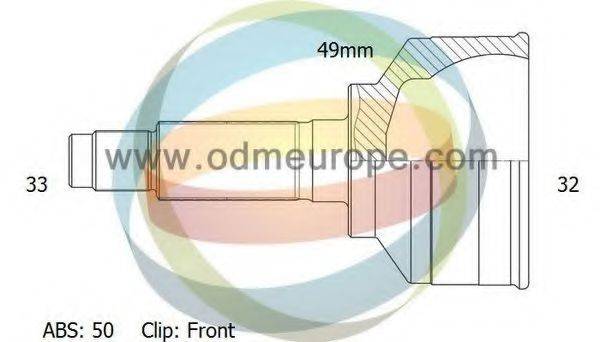 Шарнирный комплект, приводной вал 12-221353 ODM-MULTIPARTS