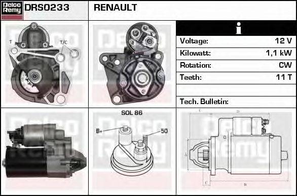 Стартер DRS0233 REMY