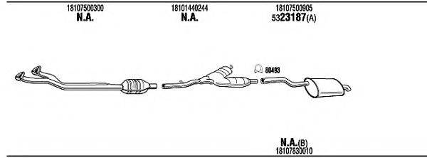 Система выпуска ОГ BWH05052BA WALKER