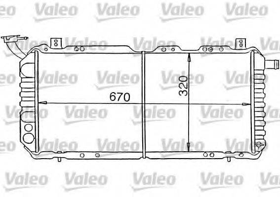 Радиатор, охлаждение двигателя 730310 VALEO