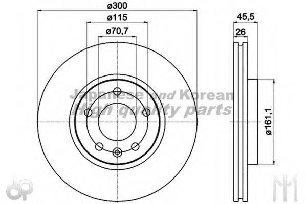 Тормозной диск 0990-7190 ASHUKI