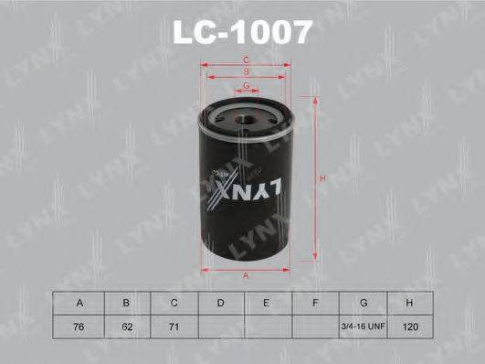 Фильтр масляный LC-1007 LYNXauto