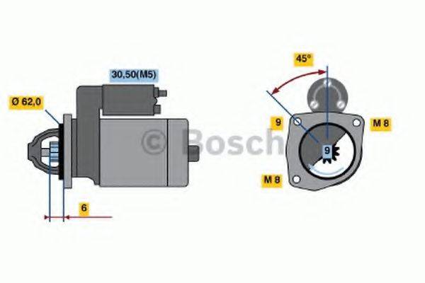 Стартер 0 001 108 138 BOSCH