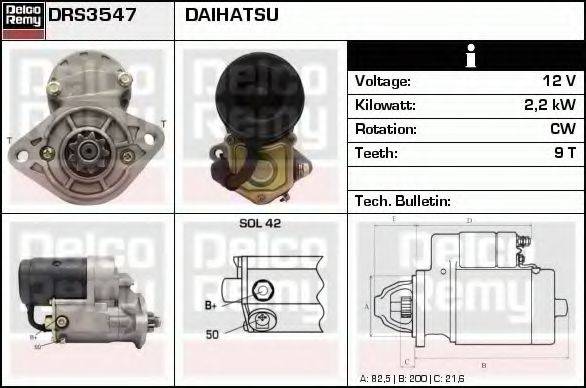 Стартер DRS3547 REMY