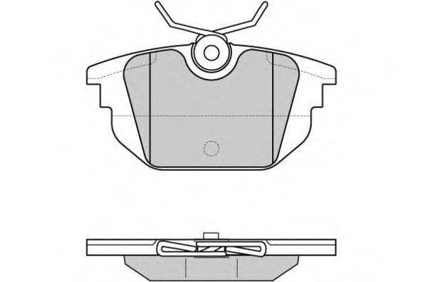Комплект тормозных колодок, дисковый тормоз 12-0850 E.T.F.