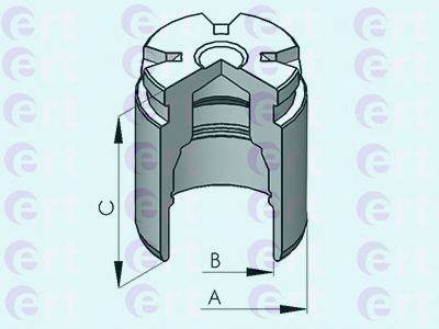 Поршень, корпус скобы тормоза 151171-C ERT
