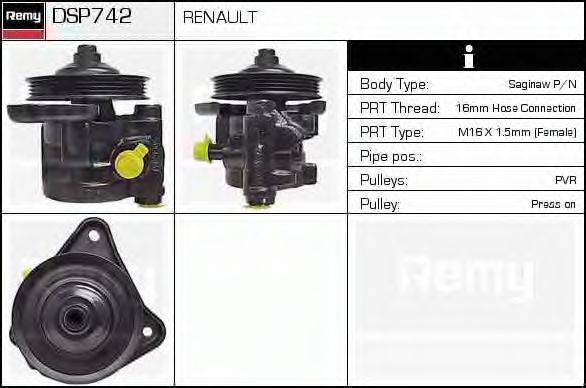 DSP742 REMY Гидравлический насос, рулевое управление DSP742 REMY